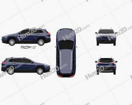 Jeep Cherokee Limited 2014 car clipart