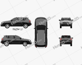 Jeep Compass 2013 car clipart