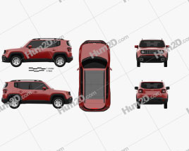 Jeep Renegade Latitude 2015 car clipart