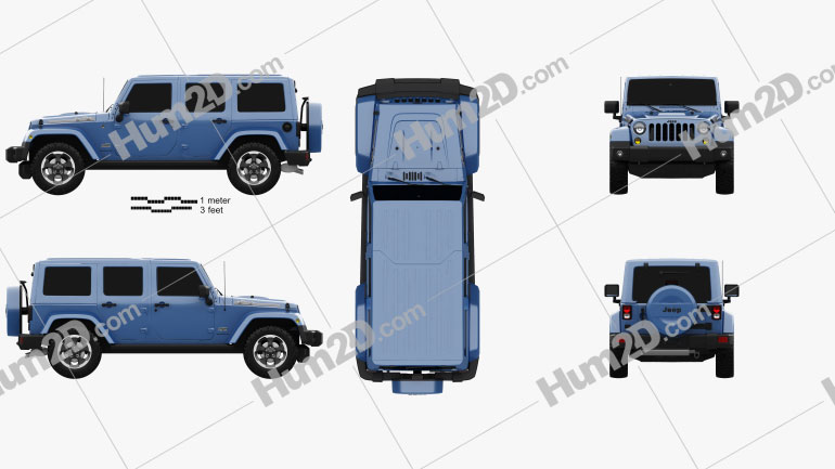 Jeep Wrangler Unlimited Polar Edition 2014 Blueprint