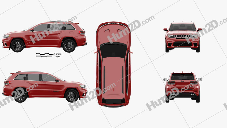 Jeep Grand Cherokee (WK2) TrackHawk 2017 PNG Clipart