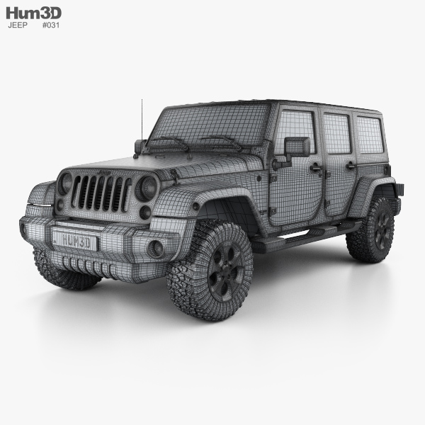 Jeep Wrangler Unlimited Sahara 2017 car clipart