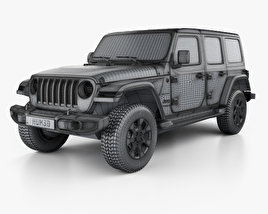 Jeep Wrangler Unlimited Sahara 2020 car clipart