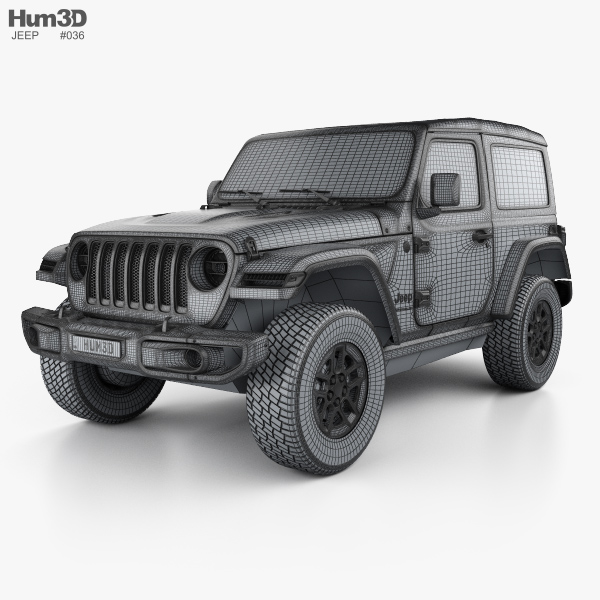 Jeep Wrangler Rubicon 2020 car clipart