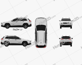 Jeep Cherokee Limited 2017 car clipart