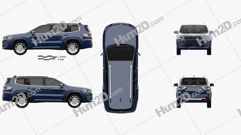 Jeep Commander Limited 2018 car clipart