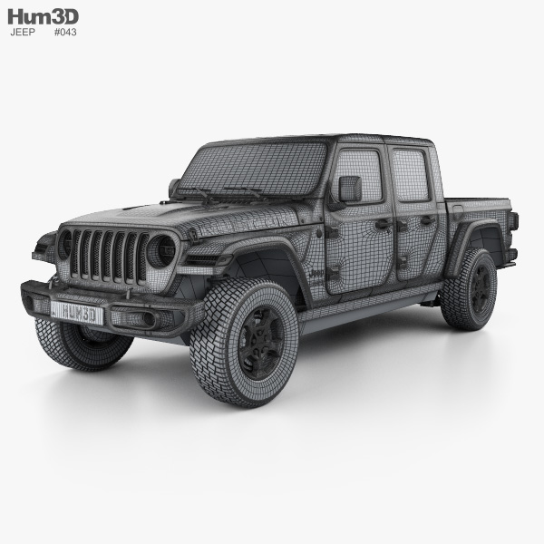 Jeep Gladiator (JT) Rubicon 2023 car clipart