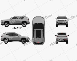 Jeep Compass Limited 2016 car clipart