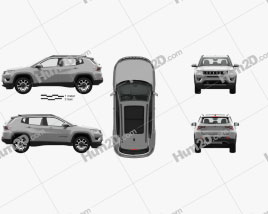 Jeep Compass Limited with HQ interior 2016 car clipart