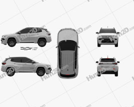 Jeep Compass S 4xe 2021 car clipart