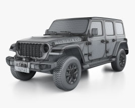 Jeep Wrangler Unlimited Rubicon X 4xe 2024 car clipart