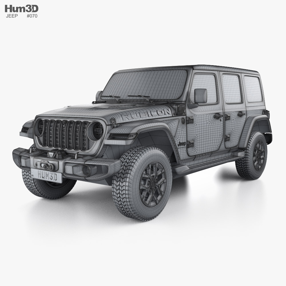 Jeep Wrangler Unlimited Rubicon X 4xe 2024 car clipart