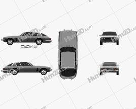 Jensen Interceptor 1969 car clipart