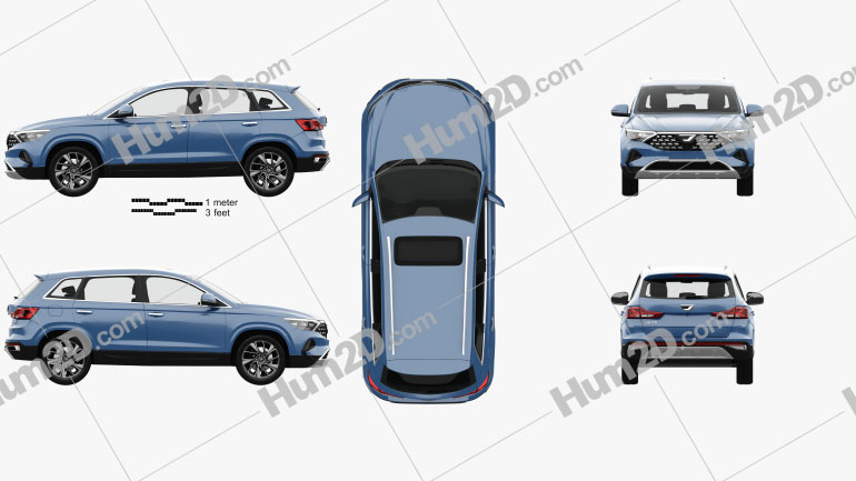 Jetta VS7 with HQ interior 2019 car clipart