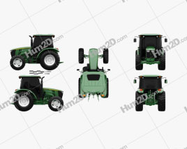 John Deere 5100M Utility Tractor 2013 Tractor clipart