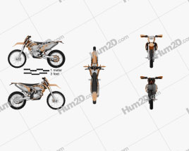 KTM 500 EXC 2016 Motorrad clipart