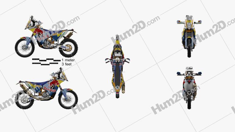 KTM 450 Rally 2014 Motorcycle clipart