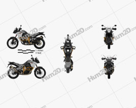 KTM 1090 Adventure R 2017 Motorcycle clipart