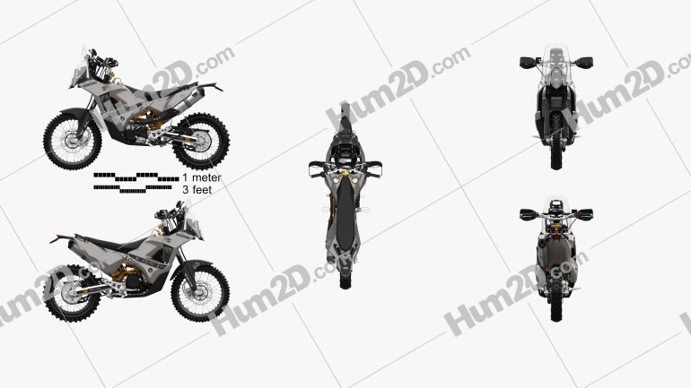 KTM 690 Enduro Rally Kit 2016 Moto clipart