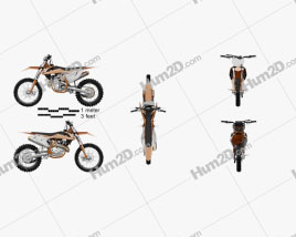 KTM 450 SX-F 2017 Motorcycle clipart