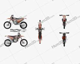 KTM 350 EXC-F 2020 Motorcycle clipart
