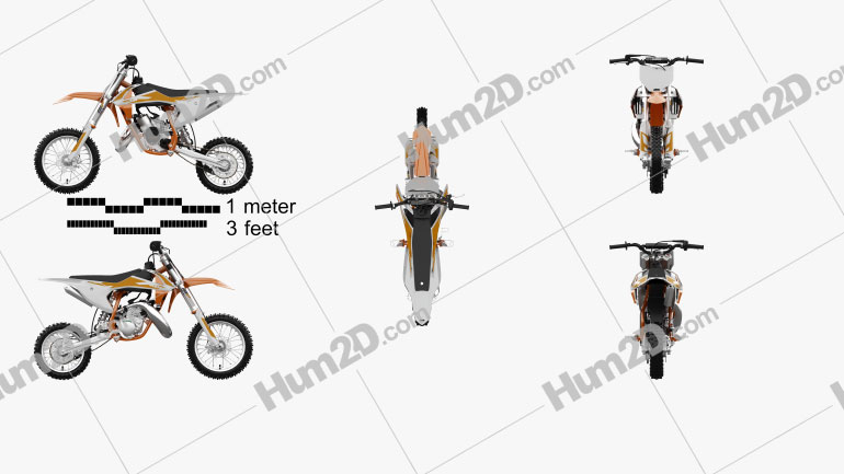 KTM 50 SX 2020 Motorcycle clipart