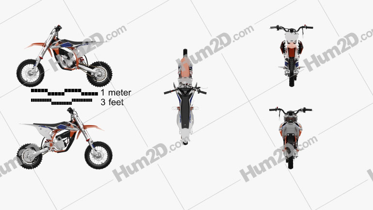 KTM Elektro SX-50E 2020 Motorcycle clipart