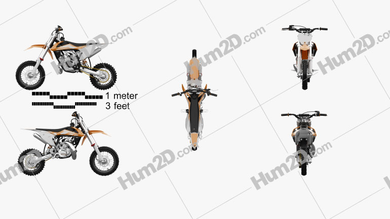 KTM SX50 2016 Motorcycle clipart