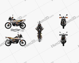 KTM 790 Adventure R 2020 Motorcycle clipart