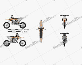 KTM SX65 2016 Motorcycle clipart