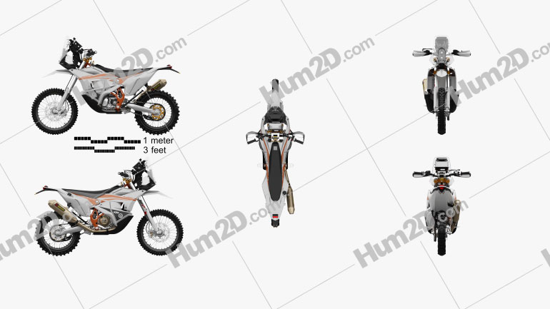 KTM 450 Rally 2021 Motorcycle clipart