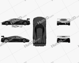 KTM X-Bow GTX 2020 car clipart