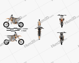KTM SX50 2019 Motorcycle clipart