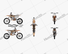 KTM SX85 2018 Motorcycle clipart