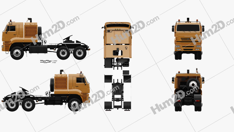 KamAZ 65226 Tractor Truck 2010 PNG Clipart