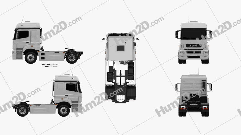 KamAZ 5490 T5 Caminhão trator 2015 clipart