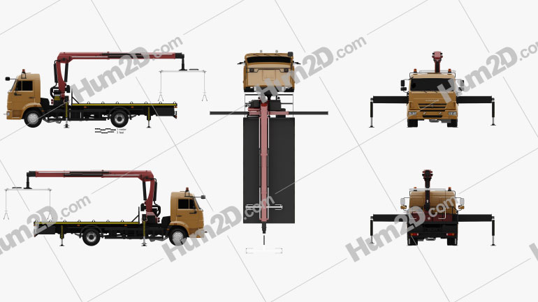 KamAZ 658625-0010-03 Tow Truck 2018 PNG Clipart