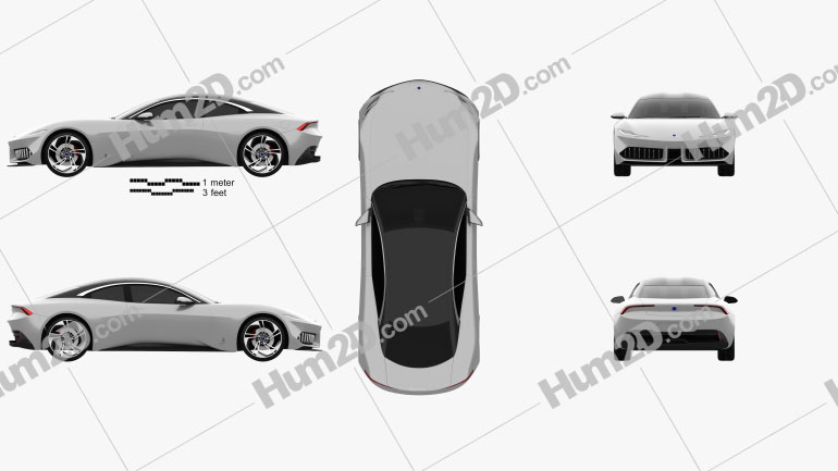 Karma Pininfarina GT 2020 Clipart Image