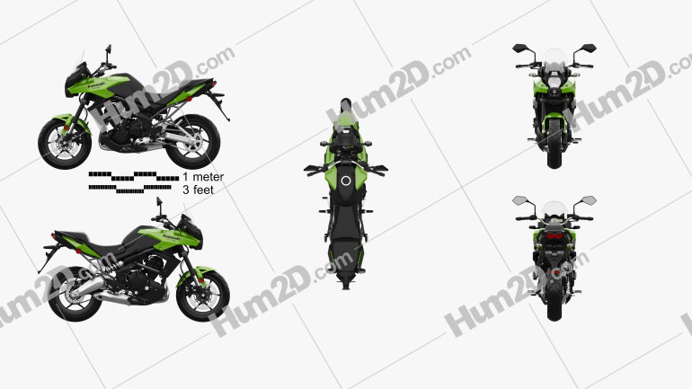 Kawasaki Versys 2014 Motorcycle clipart