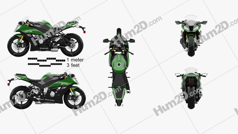 Kawasaki ZX-10R 2014 Motorcycle clipart