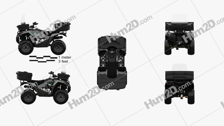 Kawasaki Brute Force 300 2016 clipart