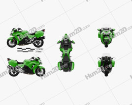 Kawasaki Concours 14 2015 Moto clipart