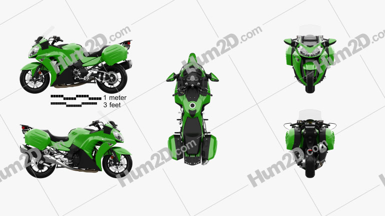 Kawasaki Concours 14 2015 Motorcycle clipart
