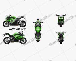 Kawasaki Z1000SX 2017 Motorcycle clipart