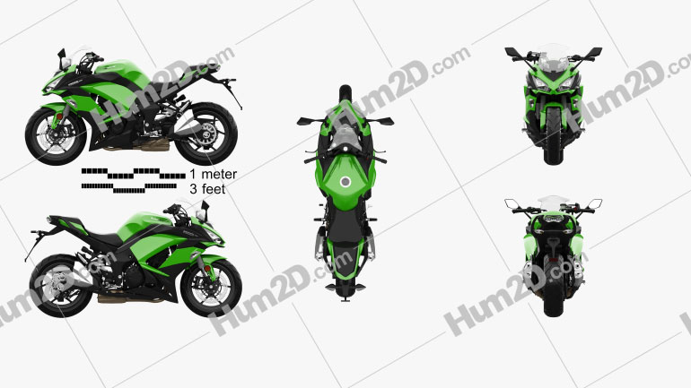 Kawasaki Z1000SX 2017 and - Download Vehicles Clip Art Images in PNG, PSD