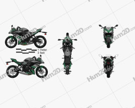 Kawasaki Ninja 650 2017 Motorrad clipart