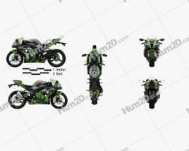 Kawasaki Ninja ZX-10R 2017 Moto clipart