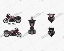 Kawasaki Concours GTR1000 1994 Motorcycle clipart