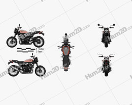 Kawasaki Z900RS 2018 Motorrad clipart