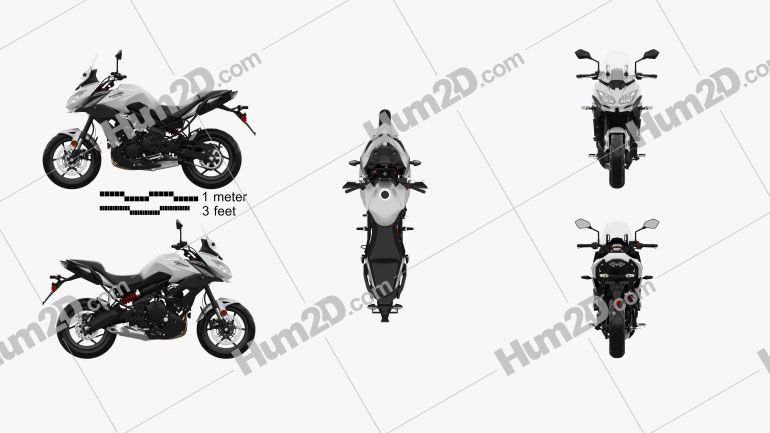 Kawasaki Versys 650 2018 Motorcycle clipart